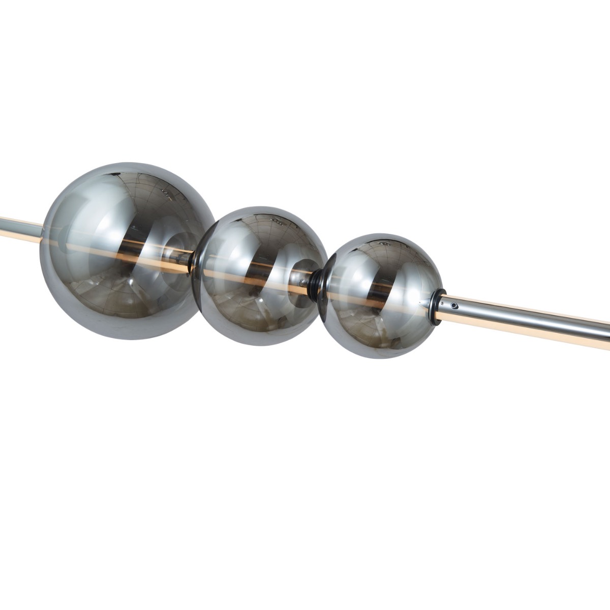 Linear Pendant with 3 Opal Glass Orbs - Image 11