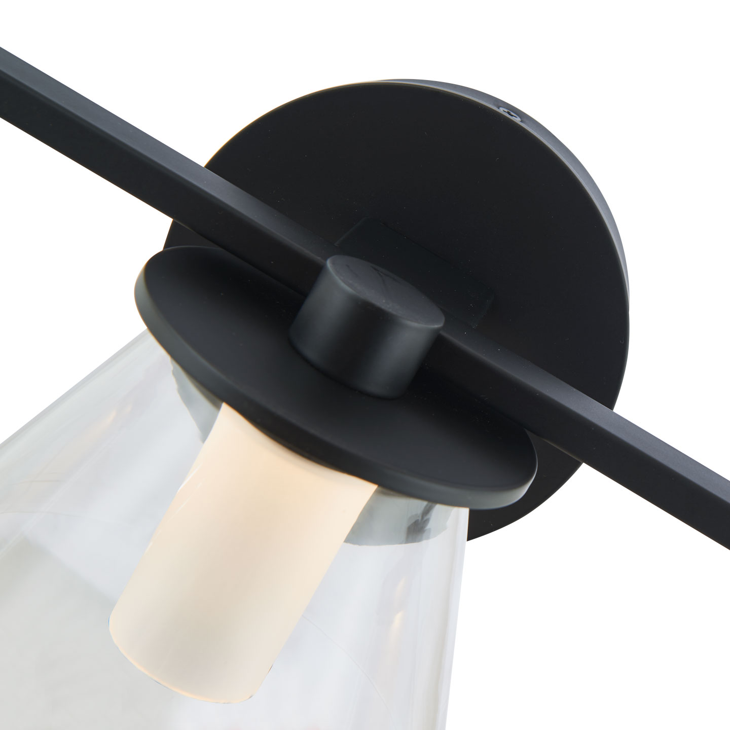 3 Light Clear and Opal Glass Vanity - Image 8